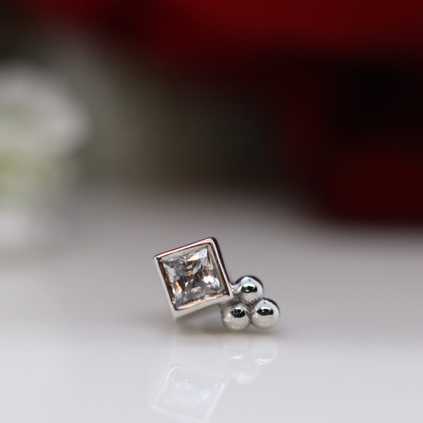 Princess bezel / Tri-bead - WG