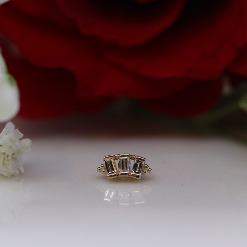 Tiny Panaraya - White Diamond baguette