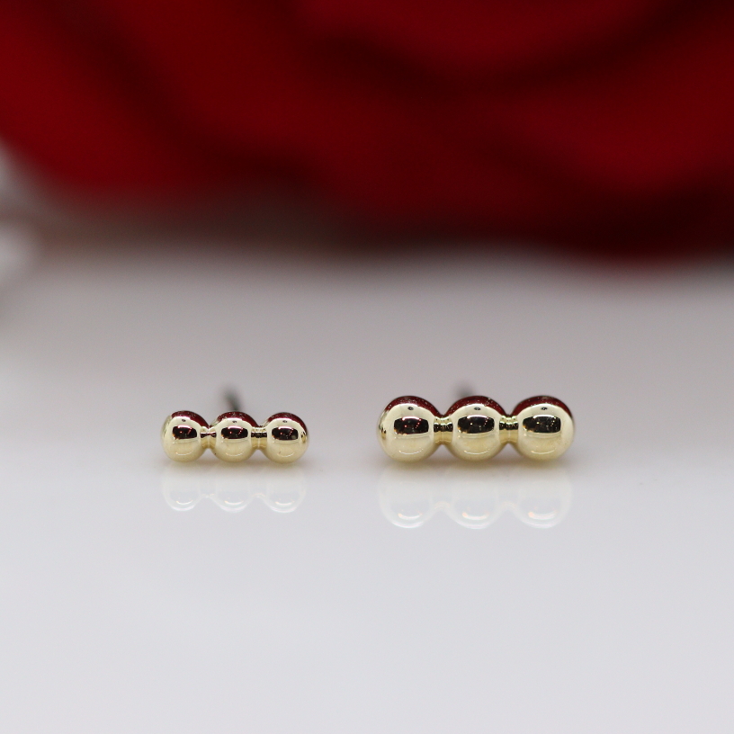 Linear Tri Bead - YG