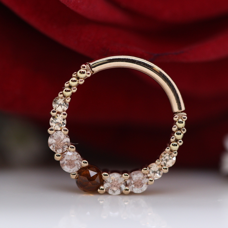 Graduating gem Oaktier - Oregon Sunstone, Madeira Citrine