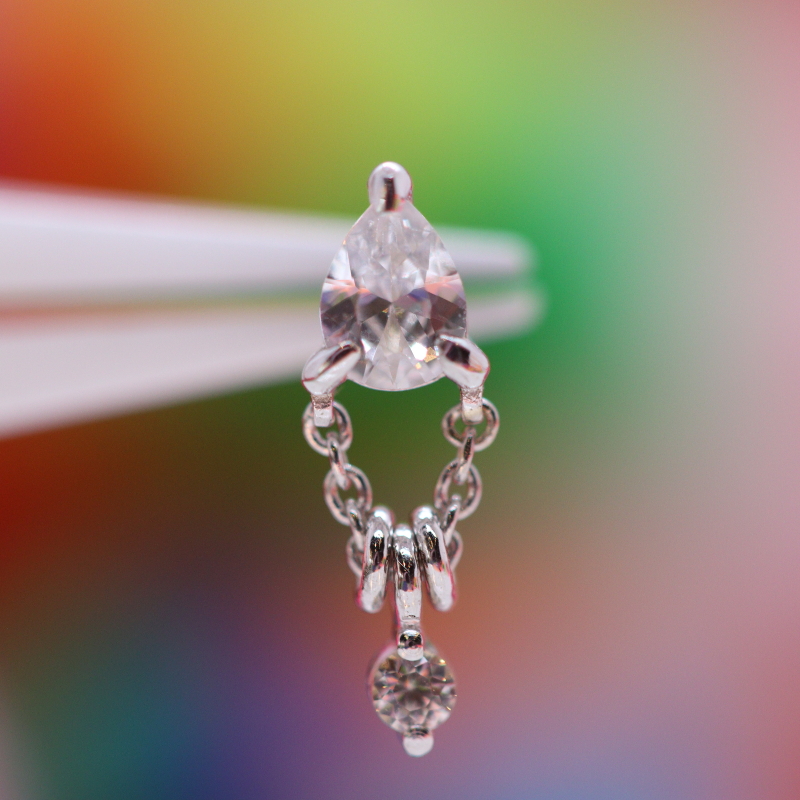 1000% - Stacked - White Sapphire - WG