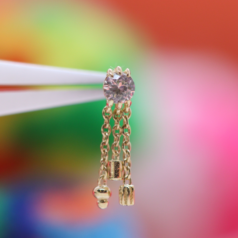1000% - 3 drops - White Sapphire - YG