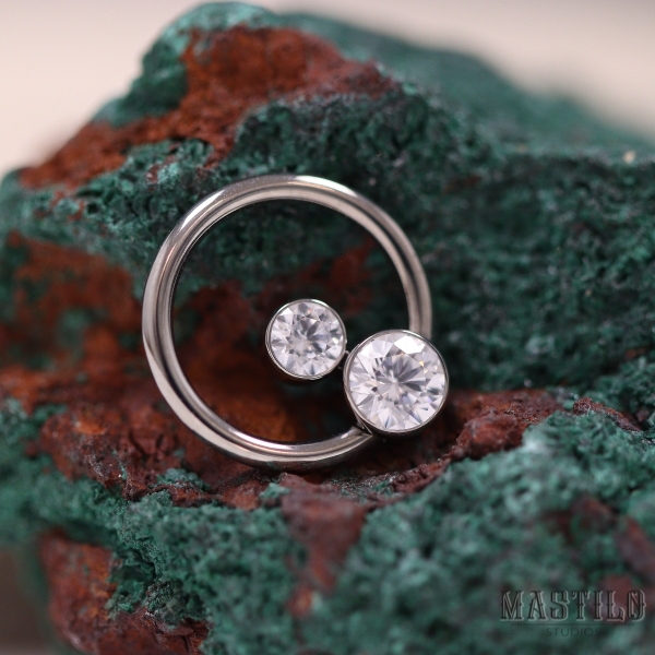 Bijoux captive - White CZ