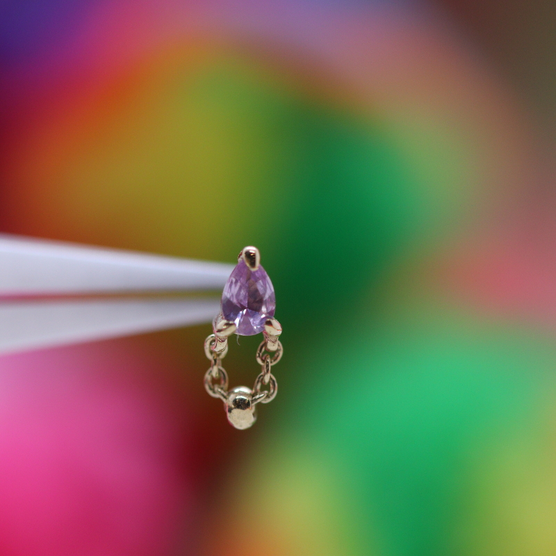 1000% - Bitty - Pink Sapphire - YG