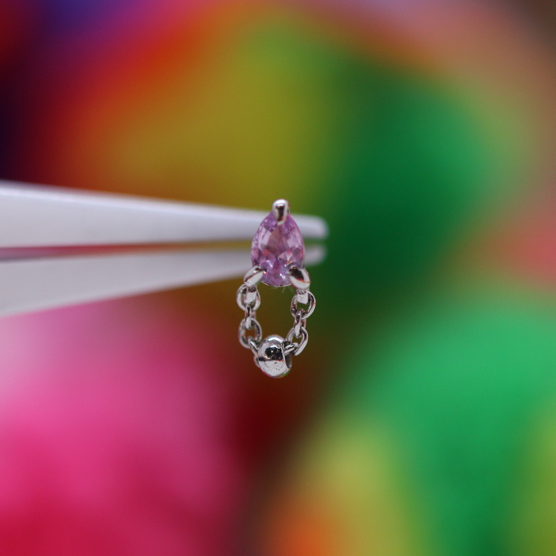 1000% - Bitty - Pink Sapphire - WG