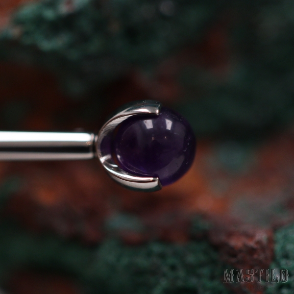 Prong-set (claw) - Amethyst