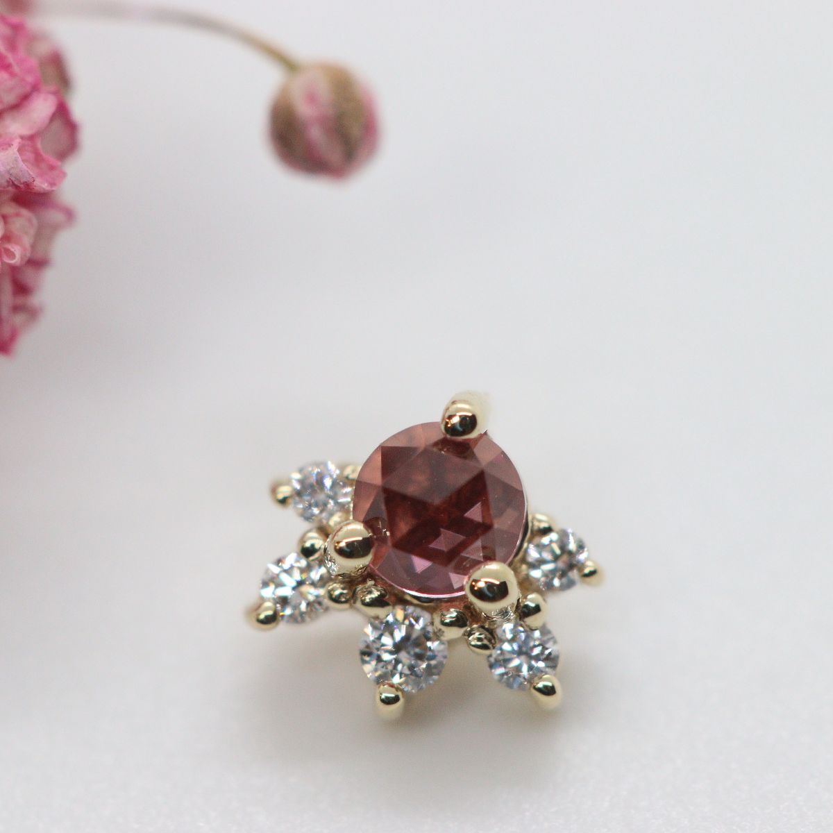BVLA - Anaya - Padparadscha Sapphire & White Diamonds