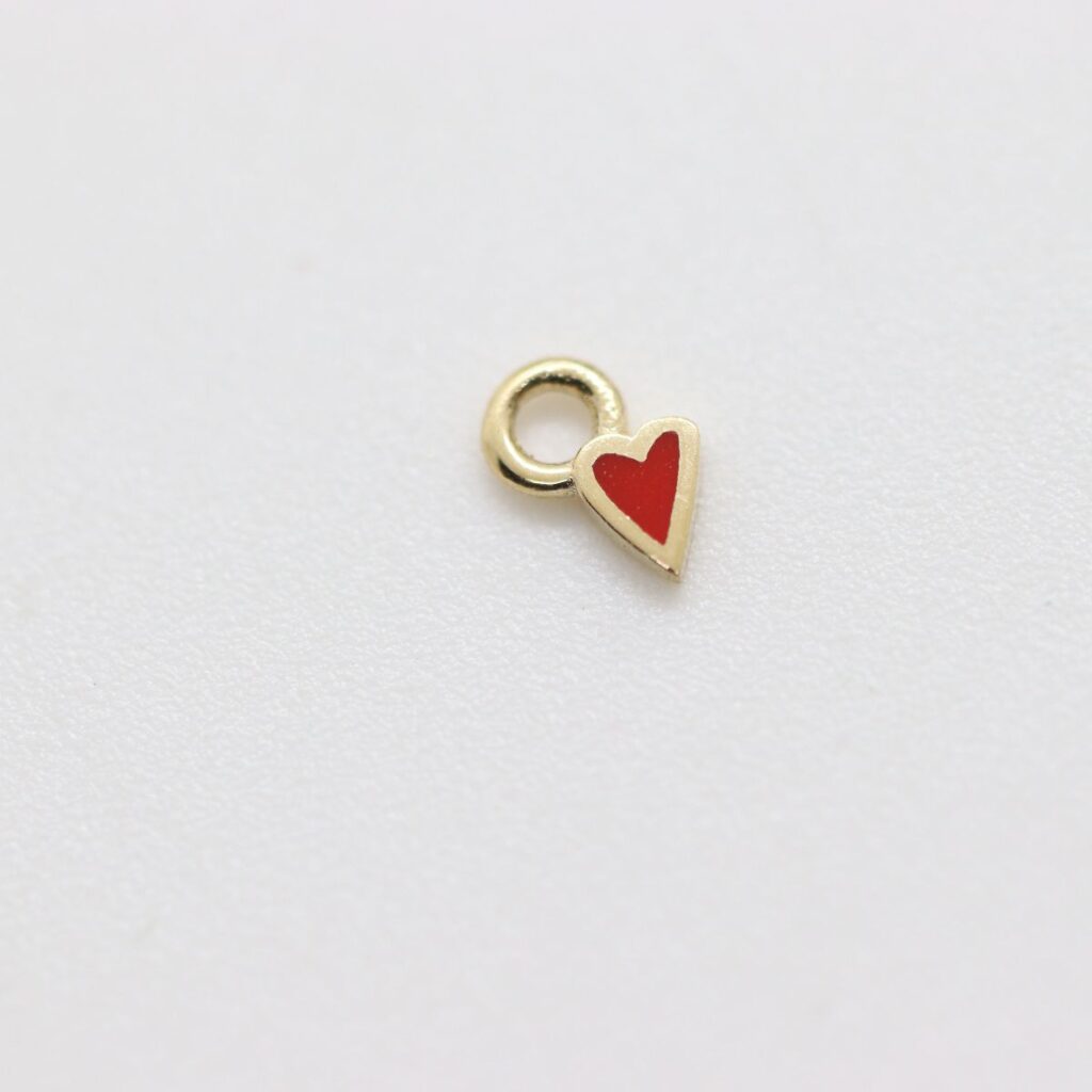 Ticker charm - Red - YG
