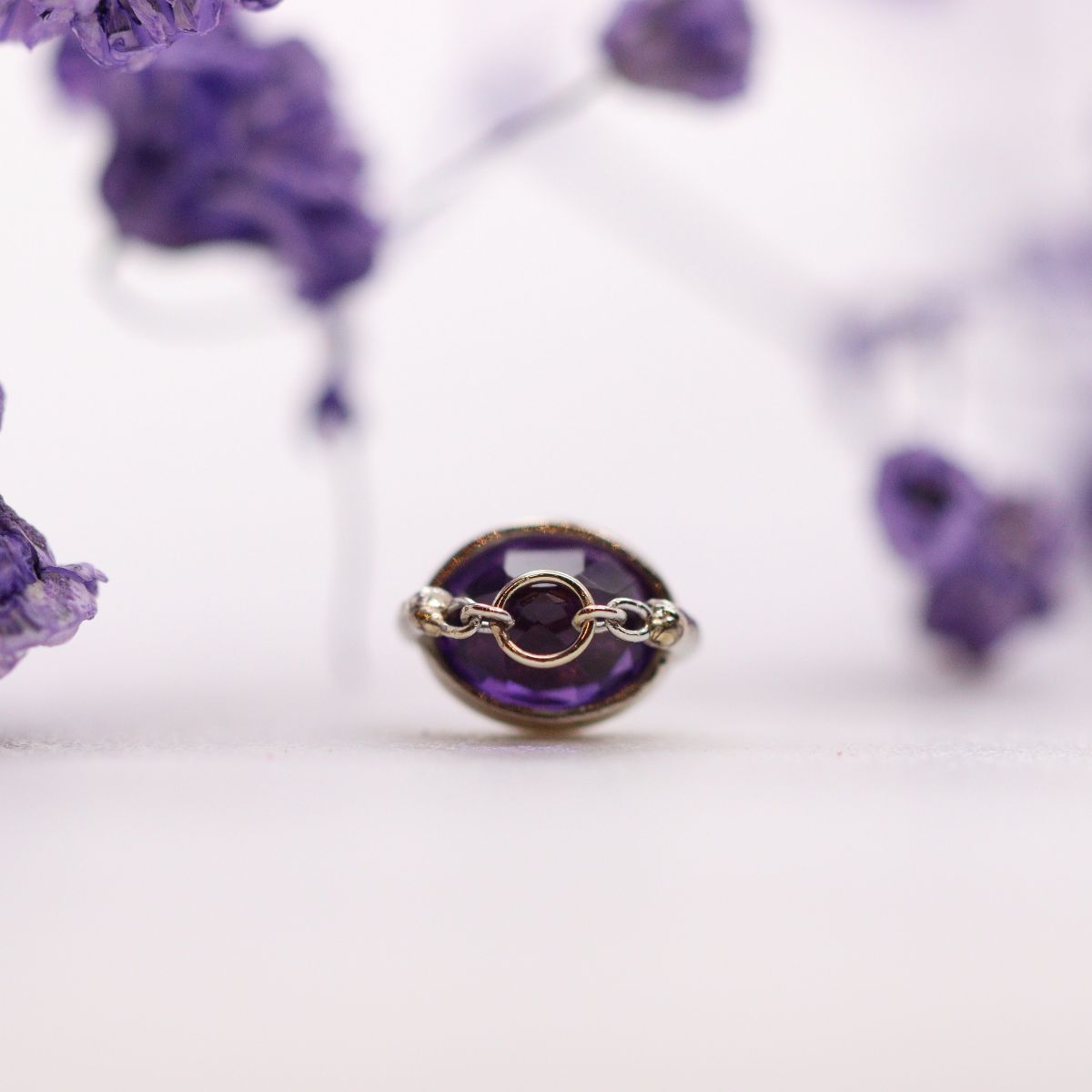 How Dare You - Oval - Amethyst - WG