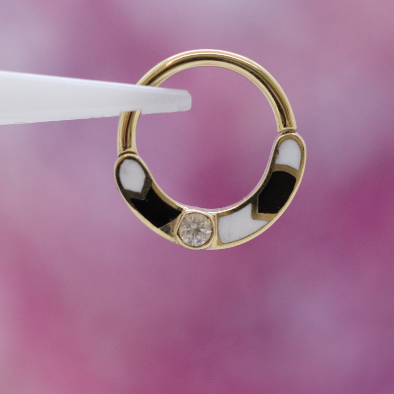 Technicolor easy ring (B & W) - YG