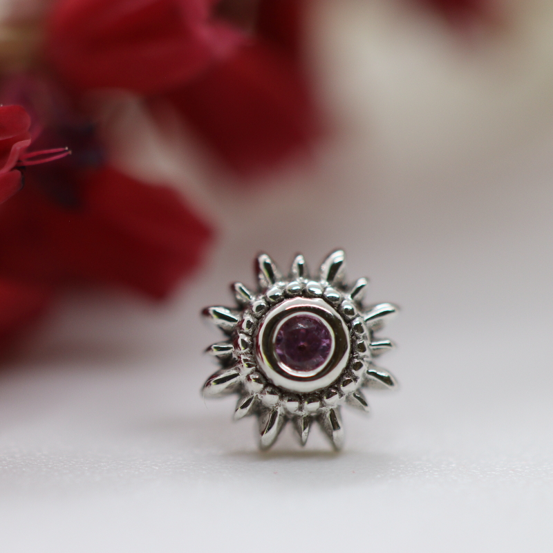 Mini Compass - Pink Sapphire