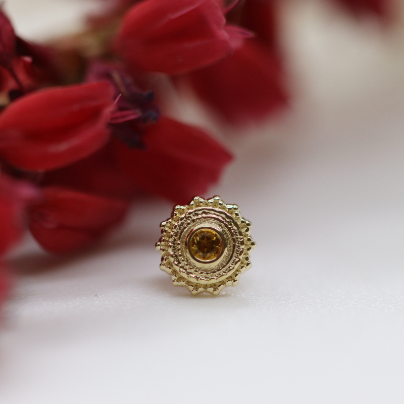 Round Afghan - Citrine