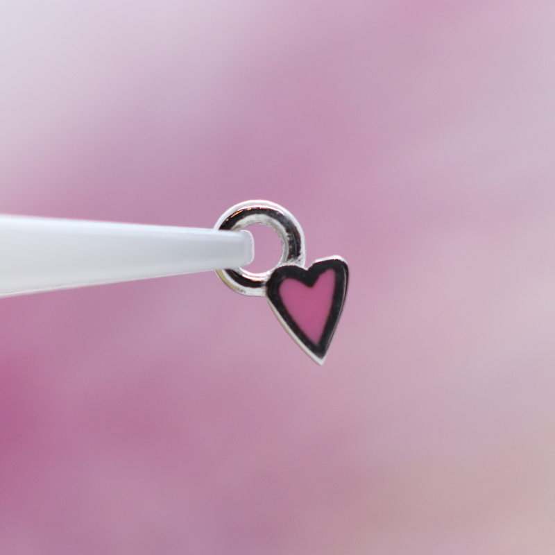 Ticker charm - Bubblegum - WG