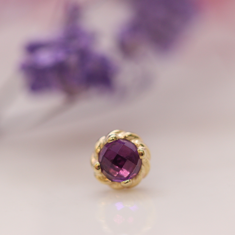 Basket - Rose-cut Amethyst - YG
