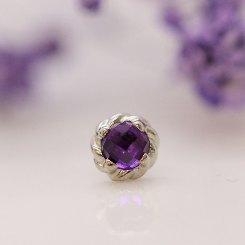 Basket - Rose-cut Amethyst - WG