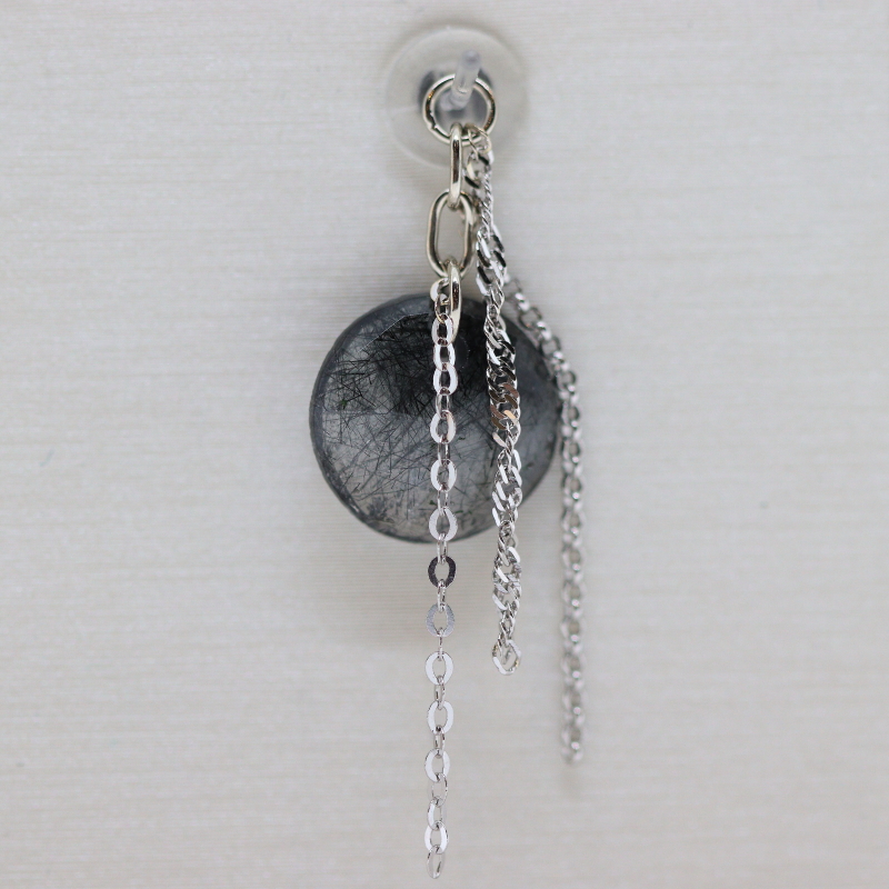Tourmalated Quartz charm