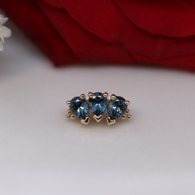 Tiny Panaraya - London Blue Topaz