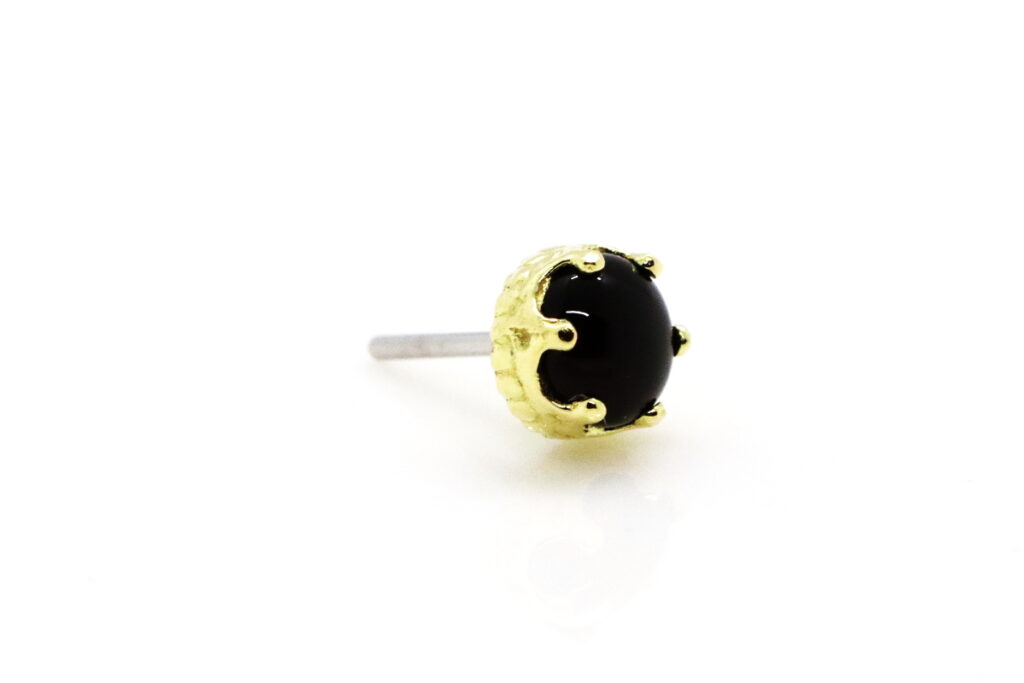 Queen end - genuine black onyx
