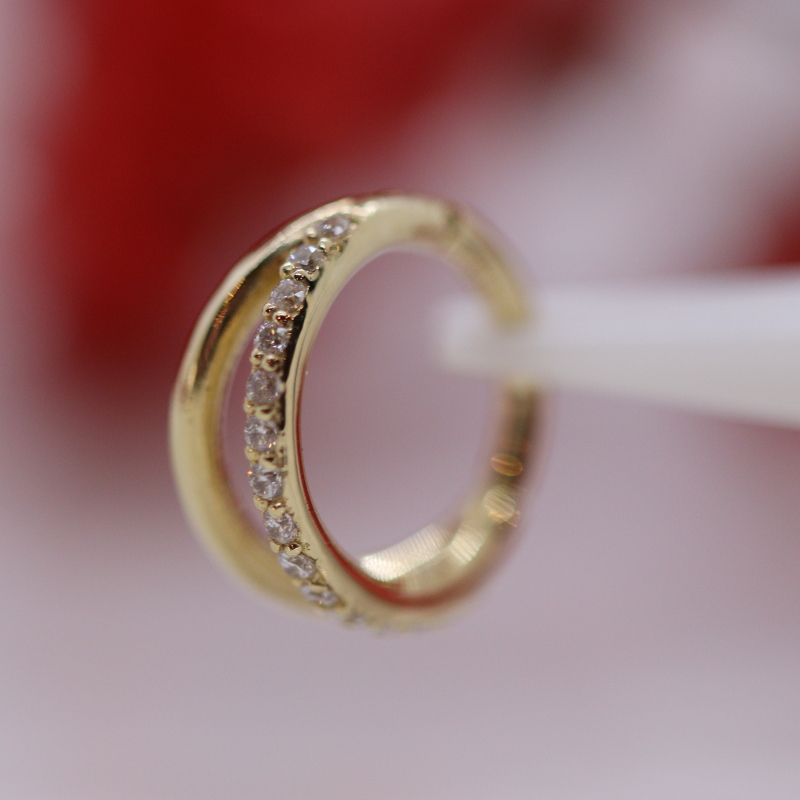 Double row gemmed & classic clicker