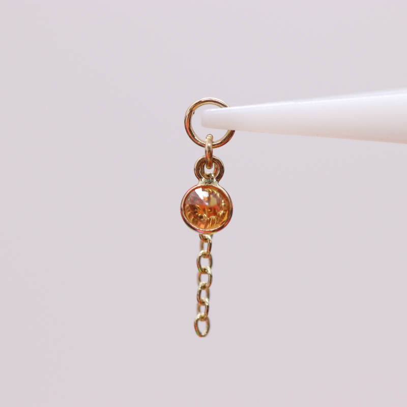 Future, Past and Present - Orange Sapphire