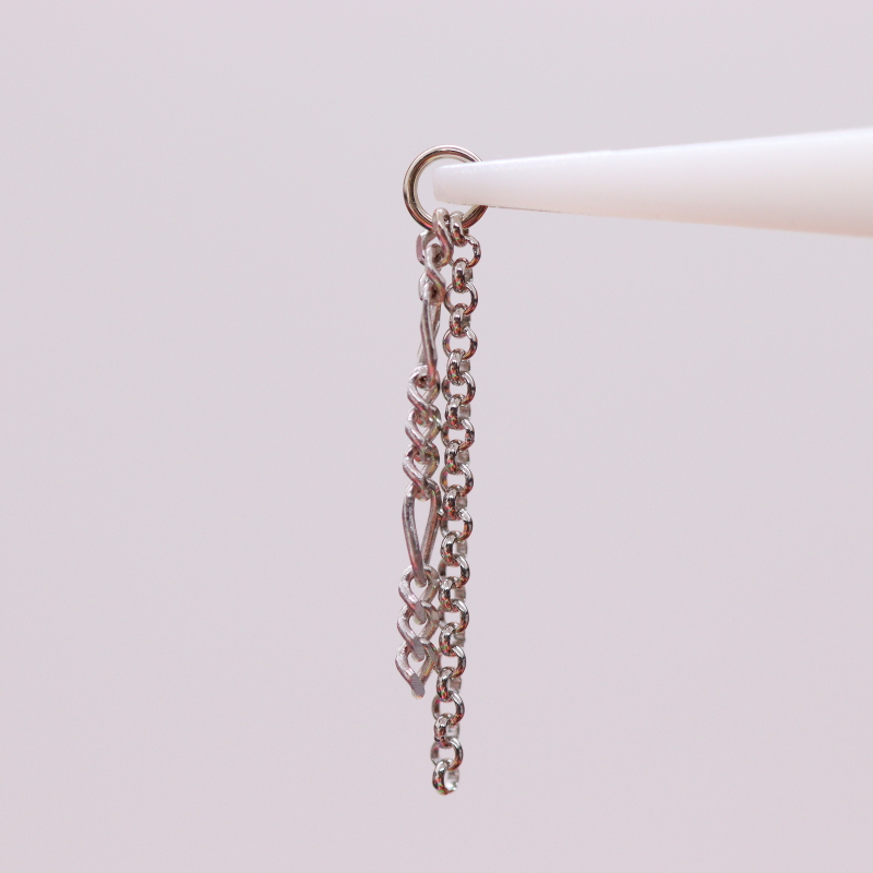 Tassel - Figaro & Rolo chain - WG