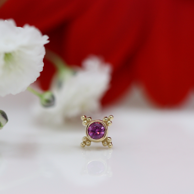 Mini Kandy - Hot Pink Sapphire - YG