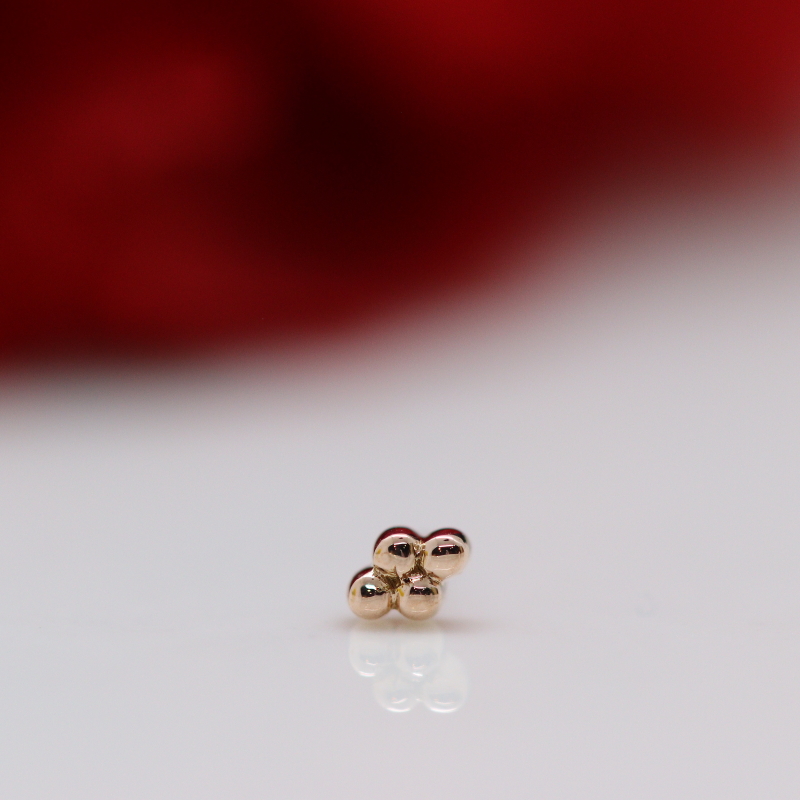 4 bead cluster end - RG