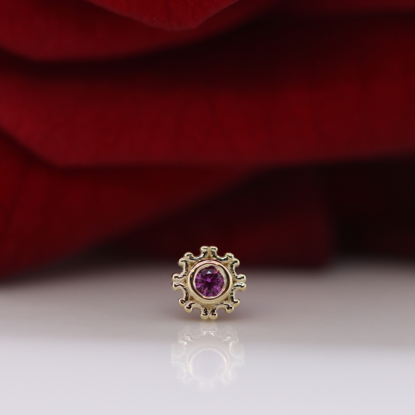 Firenze - Hot Pink Sapphire - YG