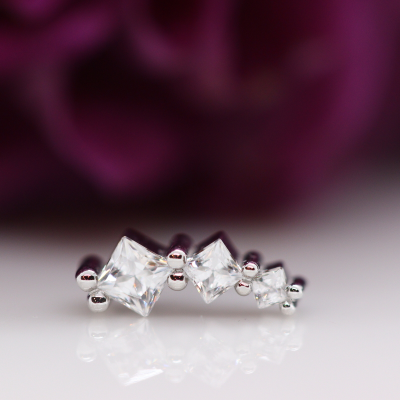Tiny Sher - White CZ - WG